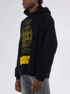 MARNI Felpe<FELPA HOODIE GRAPHICS Giallo, Nero