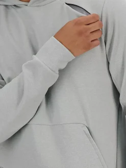 NEW BALANCE Felpe<FELPA HOODIE IN MAGLIA TECH Grigio