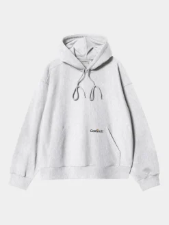 CARHARTT WIP Felpe<FELPA HOODIE LABEL SCRIPT Bianco, Nero