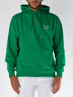 DROLE DE MONSIEUR Felpe<FELPA HOODIE LE SLOGAN Bianco, Verde