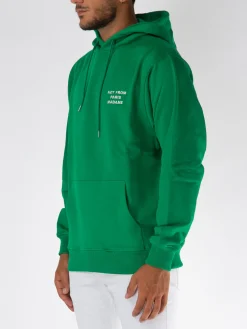 DROLE DE MONSIEUR Felpe<FELPA HOODIE LE SLOGAN Bianco, Verde