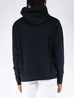 JW ANDERSON Felpe<FELPA HOODIE LOGO EMBROIDERY Nero