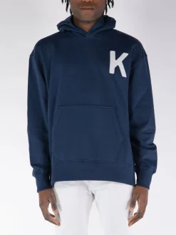 KENZO Felpe<FELPA HOODIE LUCKY TIGER OVERSIZE Bianco, Blu