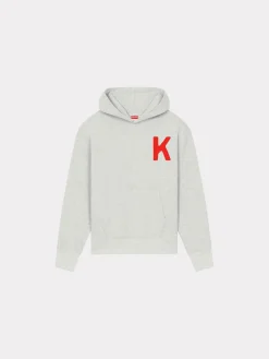 KENZO Felpe<FELPA HOODIE LUCKY TIGER OVERSIZE Bianco, Rosso