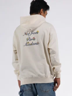 DROLE DE MONSIEUR Felpe<FELPA HOODIE NOT FROM PARIS Beige, Nero