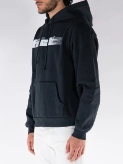 FUCT. Felpe<FELPA HOODIE OG BLURRED LOGO Bianco, Nero