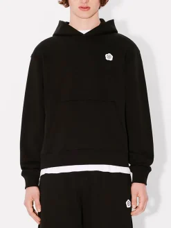 KENZO Felpe<FELPA HOODIE OVERSIZE BOKE FLOWER Bianco, Nero