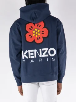 KENZO Felpe<FELPA HOODIE OVERSIZE BOKE FLOWER Bianco, Blu, Giallo, Nero, Rosso