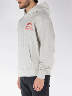 KENZO Felpe<FELPA HOODIE OVERSIZE DRAWN VARSITY Bianco, Rosso