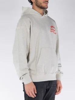 KENZO Felpe<FELPA HOODIE OVERSIZE DRAWN VARSITY Bianco, Rosso