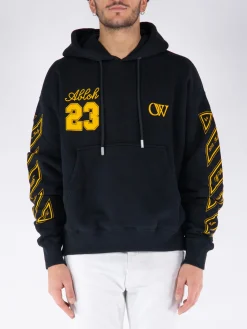 OFF-WHITE Felpe<FELPA HOODIE OW 23 SKATE Giallo, Nero