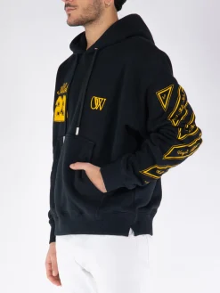 OFF-WHITE Felpe<FELPA HOODIE OW 23 SKATE Giallo, Nero