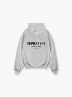 REPRESENT CLOTHING Felpe<FELPA HOODIE OWNERS CLUB Bianco, Grigio