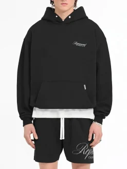 REPRESENT CLOTHING Felpe<FELPA HOODIE OWNERS CLUB SCRIPT Bianco, Nero