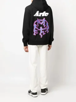 ARTE Felpe<FELPA HOODIE PIXEL DANCERS Bianco, Nero, Viola