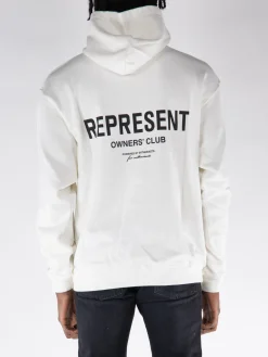 REPRESENT CLOTHING Felpe<FELPA HOODIE REPRESENT OWNERS CLUB Bianco, Nero