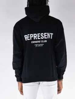 REPRESENT CLOTHING Felpe<FELPA HOODIE REPRESENT OWNERS CLUB Bianco, Nero