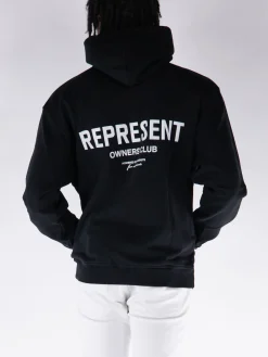 REPRESENT CLOTHING Felpe<FELPA HOODIE REPRESENT OWNERS CLUB Bianco, Nero