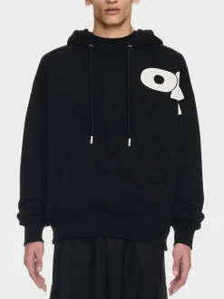 OFF-WHITE Felpe<FELPA HOODIE SHARED LOGO SKATE Bianco, Nero