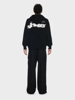 OFF-WHITE Felpe<FELPA HOODIE SHARED LOGO SKATE Bianco, Nero