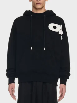 OFF-WHITE Felpe<FELPA HOODIE SHARED LOGO SKATE Bianco, Nero