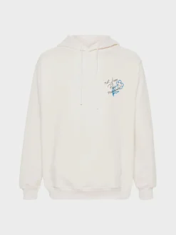 DROLE DE MONSIEUR Felpe<FELPA HOODIE SLOGAN ESQUISSE Bianco