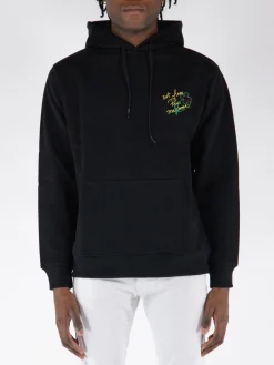 DROLE DE MONSIEUR Felpe<FELPA HOODIE SLOGAN ESQUISSE Nero