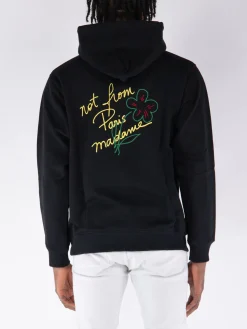 DROLE DE MONSIEUR Felpe<FELPA HOODIE SLOGAN ESQUISSE Nero