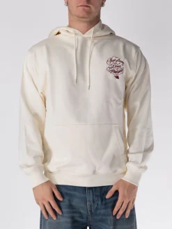 DRÔLE DE MONSIEUR Felpe<FELPA HOODIE SLOGAN VIGNES Bianco, Rosso