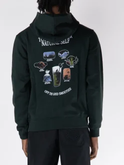 DAILY PAPER Felpe<FELPA HOODIE SMOOTHIE Bianco, Verde