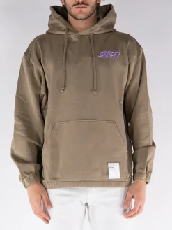 SATISFY. Felpe<FELPA HOODIE SOFTCELL Marrone, Viola