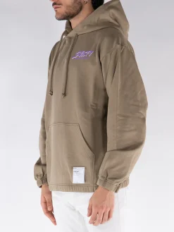 SATISFY. Felpe<FELPA HOODIE SOFTCELL Marrone, Viola