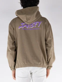 SATISFY. Felpe<FELPA HOODIE SOFTCELL Marrone, Viola