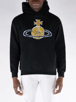 VIVIENNE WESTWOOD Felpe<FELPA HOODIE TIME MACHINE Giallo, Nero