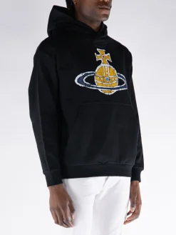 VIVIENNE WESTWOOD Felpe<FELPA HOODIE TIME MACHINE Giallo, Nero