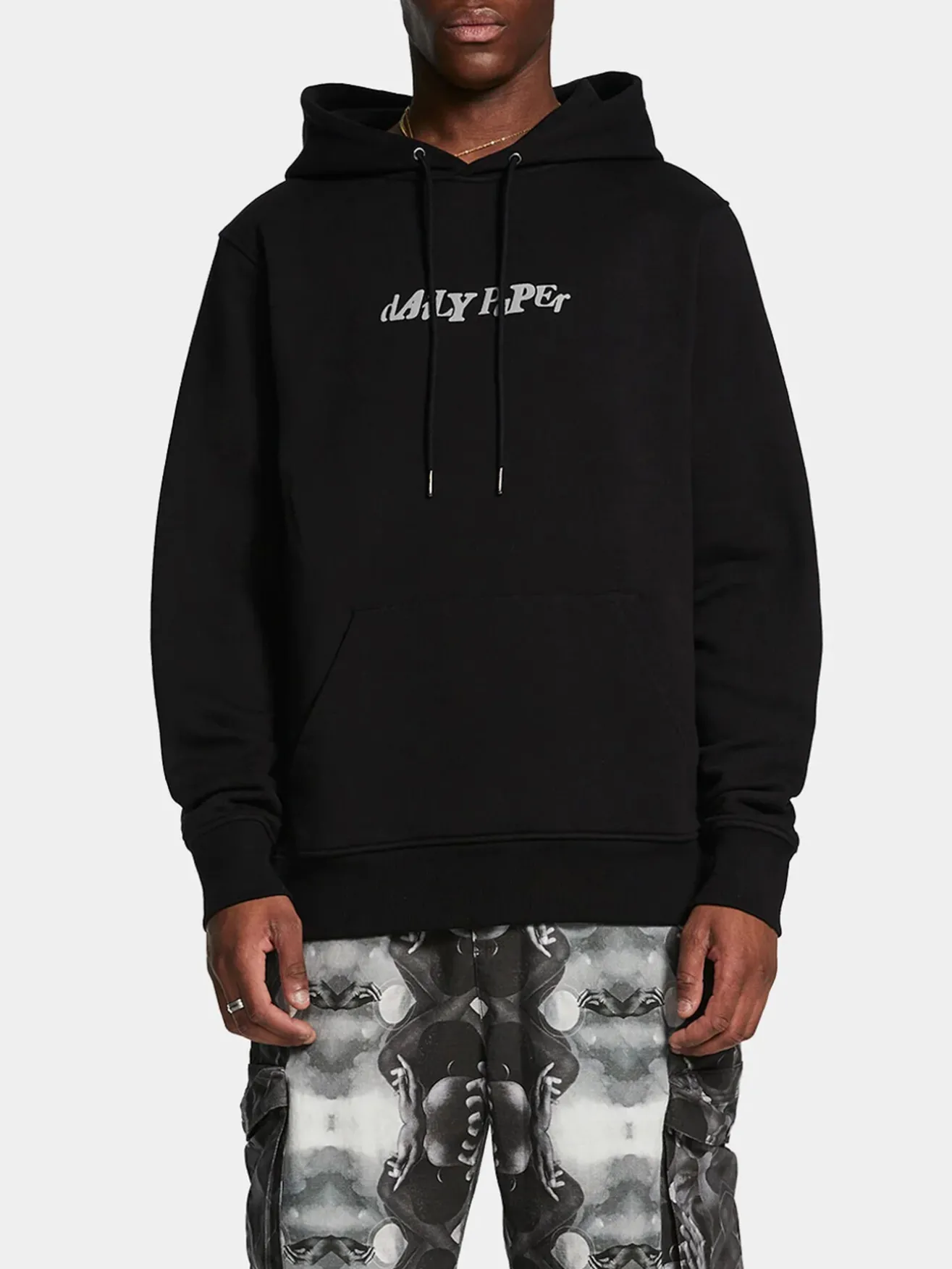 DAILY PAPER Felpe<FELPA HOODIE UNIFIED TYPE Nero