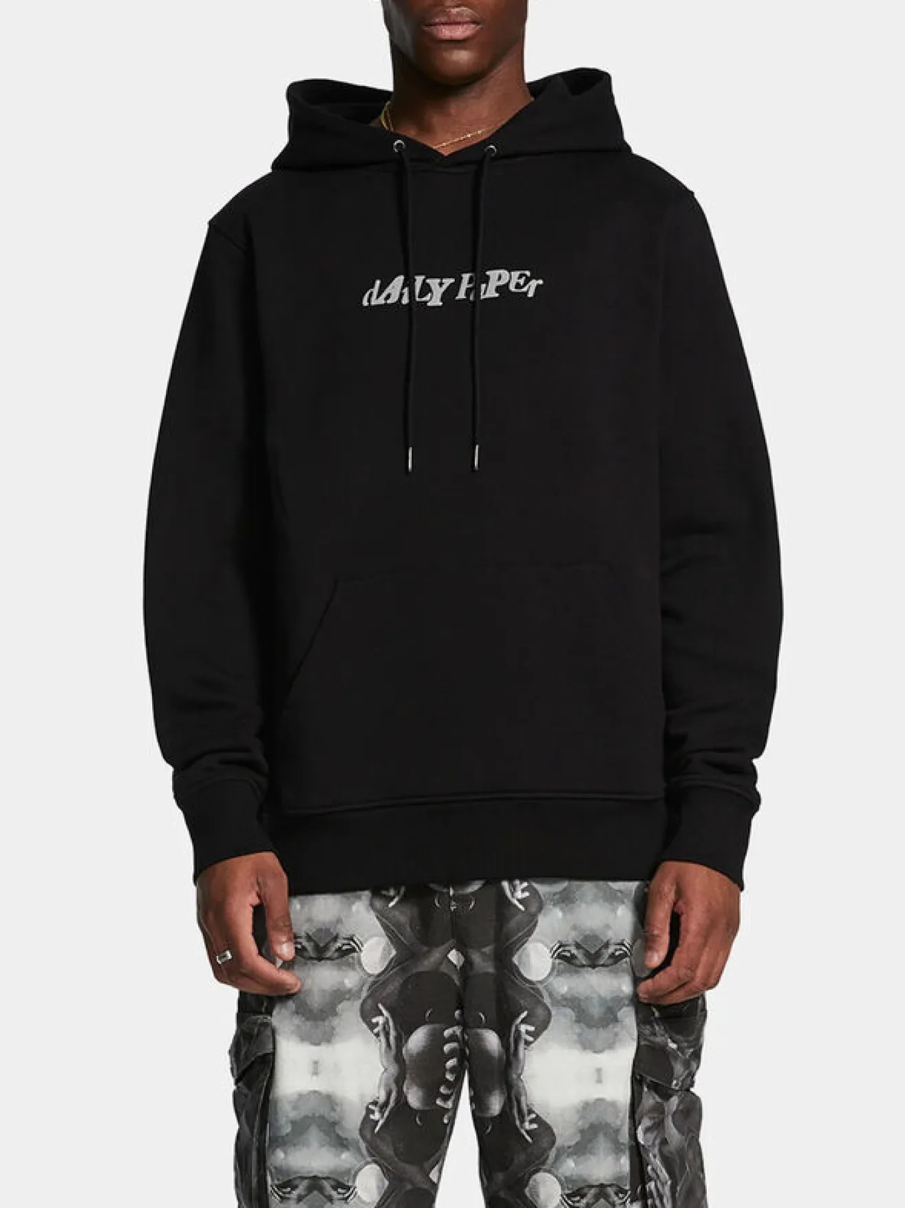 DAILY PAPER Felpe<FELPA HOODIE UNIFIED TYPE Nero