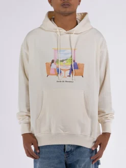 DROLE DE MONSIEUR Felpe<FELPA HOODIE VOYAGE Beige