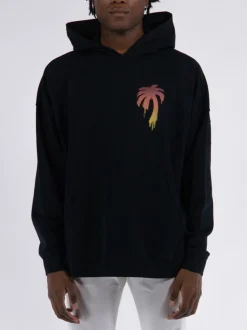 PALM ANGELS Felpe<FELPA I LOVE PA HOODY Bianco, Giallo, Nero, Rosa