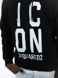 DSQUARED Felpe<FELPA ICON DSQAURED COOL FIT Nero