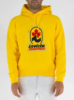Felpe<FELPA INVICTA COOL CON CAPPUCCIO Giallo, Nero, Rosso
