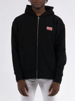 KENZO Felpe<FELPA PARIS OVERSIZED ZIP UP Bianco, Nero, Rosso