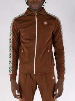 CASABLANCA Felpe<FELPA LAUREL Bianco, Marrone