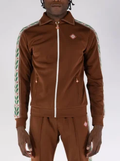 CASABLANCA Felpe<FELPA LAUREL Bianco, Marrone