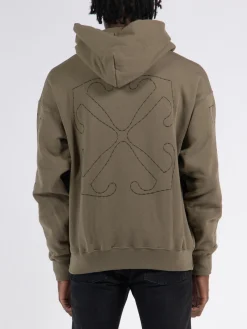 OFF-WHITE Felpe<FELPA OF STITCH SLIM Beige