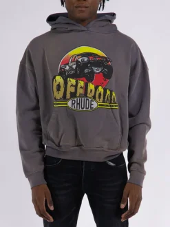 RHUDE Felpe<FELPA OFF ROAD Bianco, Marrone, Nero, Rosso, Verde