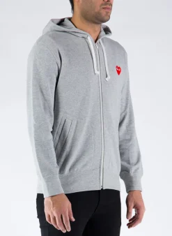 Felpe<FELPA PLAY ZIPPED HOODED Grigio