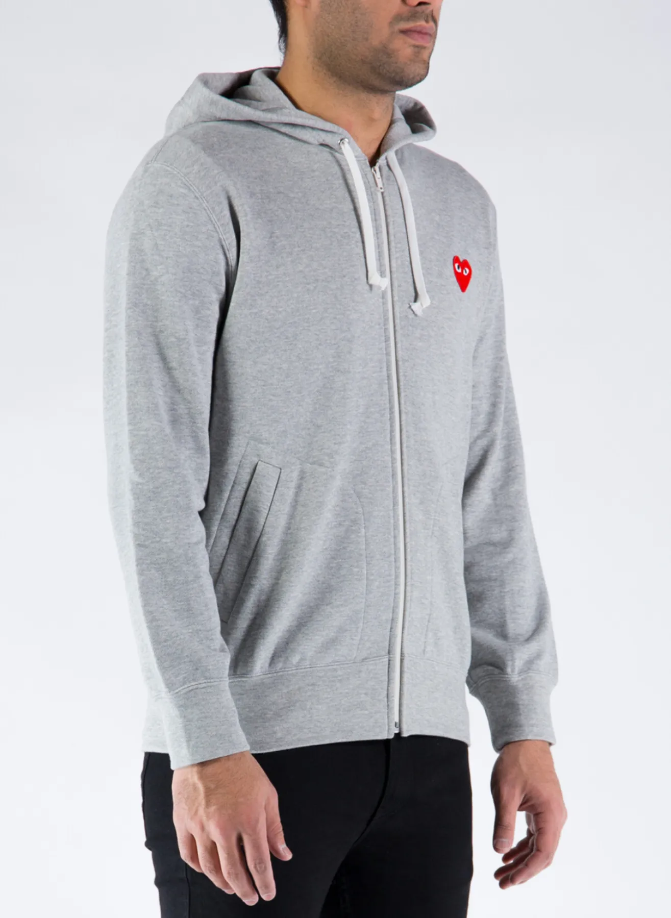 Felpe<FELPA PLAY ZIPPED HOODED Grigio