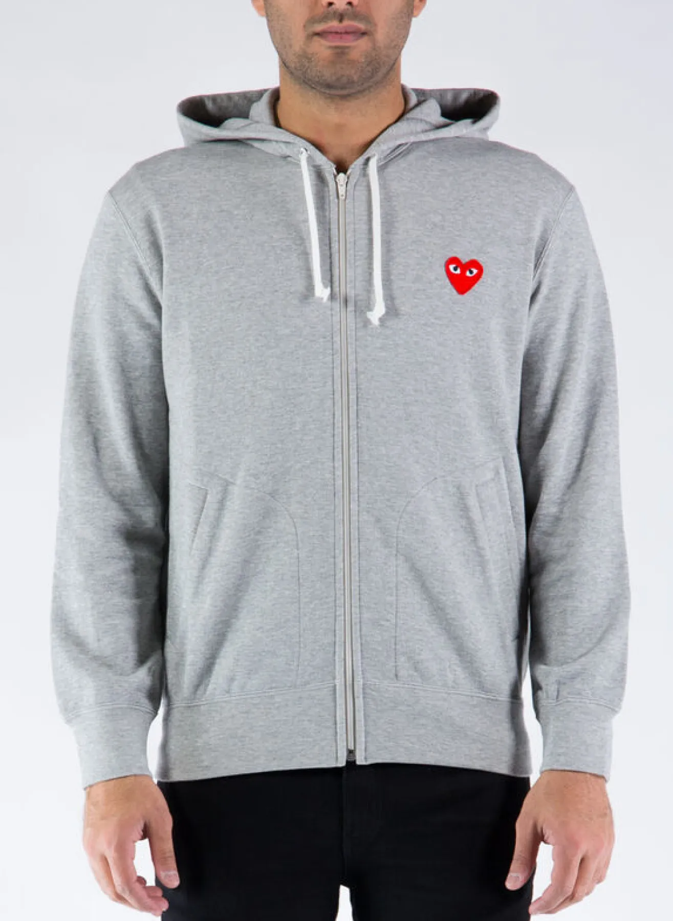 Felpe<FELPA PLAY ZIPPED HOODED Grigio