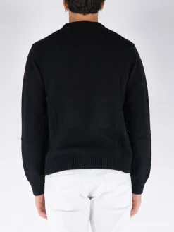 CASABLANCA Felpe<FELPA PYRAMIDE D'ORANGES INTARSIA JUMPER Arancione, Nero